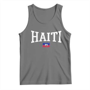 Haiti Haitian Flag Caribbean Souvenir Tank Top Vintage Varsity Sports