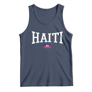 Haiti Haitian Flag Caribbean Souvenir Tank Top Vintage Varsity Sports