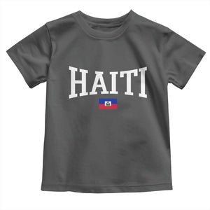 Haiti Haitian Flag Caribbean Souvenir Toddler T Shirt Vintage Varsity Sports