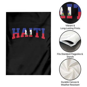 Vintage Haiti Garden Flag Varsity Haitian Flag Classic Haitian Pride College Style