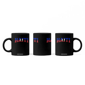 Vintage Haiti Coffee Mug Varsity Haitian Flag Classic Haitian Pride College Style