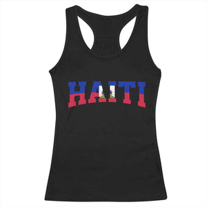 Vintage Haiti Racerback Tank Top Varsity Haitian Flag Classic Haitian Pride College Style