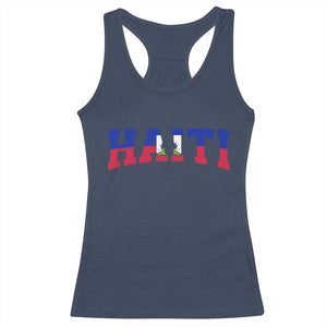 Vintage Haiti Racerback Tank Top Varsity Haitian Flag Classic Haitian Pride College Style