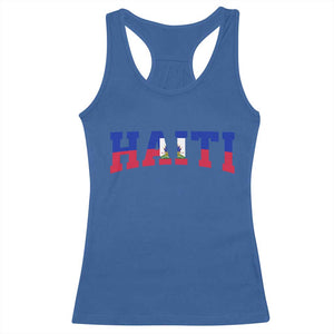 Vintage Haiti Racerback Tank Top Varsity Haitian Flag Classic Haitian Pride College Style