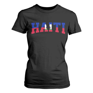 Vintage Haiti T Shirt For Women Varsity Haitian Flag Classic Haitian Pride College Style