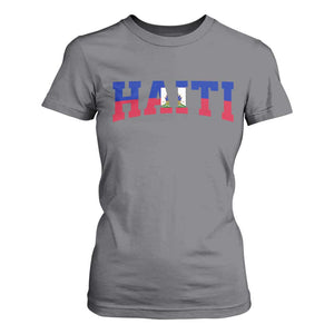 Vintage Haiti T Shirt For Women Varsity Haitian Flag Classic Haitian Pride College Style