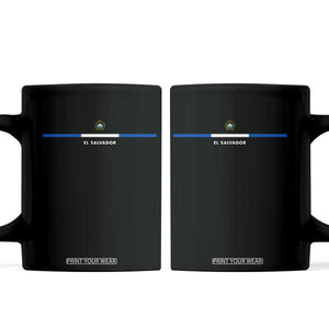 El Salvador Coffee Mug Vintage Salvadoran Flag Independence Day TS10 Black Print Your Wear