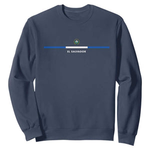 El Salvador Sweatshirt Vintage Salvadoran Flag Independence Day TS10 Navy Print Your Wear