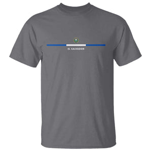 El Salvador T Shirt Vintage Salvadoran Flag Independence Day TS10 Charcoal Print Your Wear