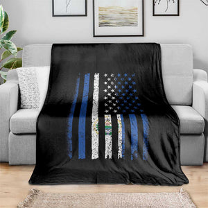 Salvadoran America Flag Throw Blanket El Salvador USA Patriotic TS10 Print Your Wear
