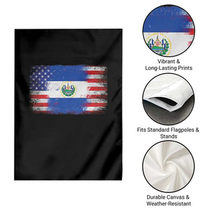 El Salvador American Flag Garden Flag Distressed Grunge USA Salvadoran Pride TS10 Print Your Wear