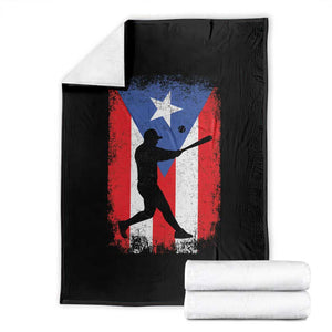 Puerto Rico Flag Baseball Throw Blanket Cool Distressed Jersey Gift Boricua Boys TS10 Black Print Your Wear