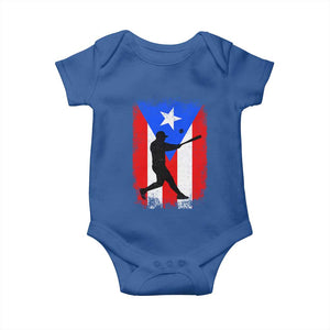 Puerto Rico Flag Baseball Baby Onesie Cool Distressed Jersey Gift Boricua Boys TS10 Royal Blue Print Your Wear
