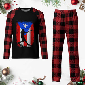 Puerto Rico Flag Baseball Plaid Pajama Set Cool Distressed Jersey Gift Boricua Boys TS10 Buffalo Plaid Print Your Wear