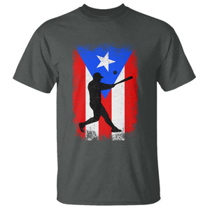 Puerto Rico Flag Baseball T Shirt Cool Distressed Jersey Gift Boricua Boys TS10 Dark Heather Print Your Wear