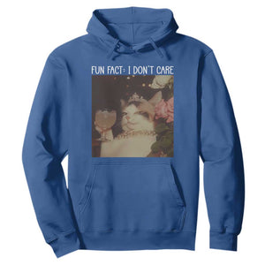 Cat Meme Hoodie Fun Fact I Dont Care Funny Saying Quote TS10 Royal Blue Print Your Wear