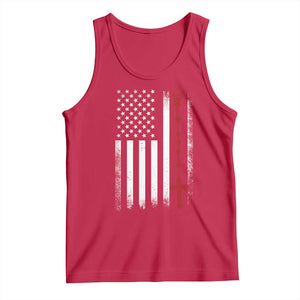 American Flag Rosary Catholic Cross Tank Top