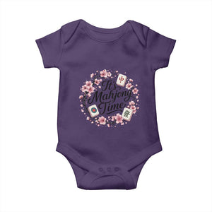 Mahjong Baby Onesie Floral Mah Jongg