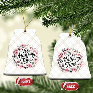 Mahjong Ceramic Ornament Floral Mah Jongg
