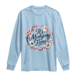 Mahjong Long Sleeve Shirt Floral Mah Jongg