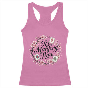 Mahjong Racerback Tank Top Floral Mah Jongg