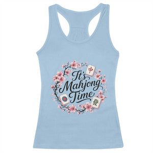 Mahjong Racerback Tank Top Floral Mah Jongg