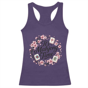 Mahjong Racerback Tank Top Floral Mah Jongg