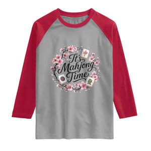 Mahjong Raglan Shirt Floral Mah Jongg
