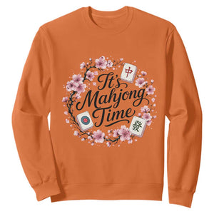 Mahjong Sweatshirt Floral Mah Jongg
