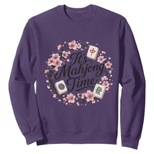Mahjong Sweatshirt Floral Mah Jongg
