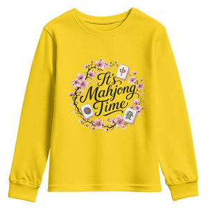 Mahjong Youth Sweatshirt Floral Mah Jongg