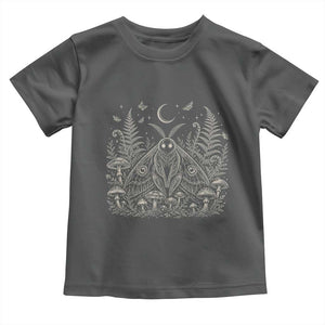 Mothman Toddler T Shirt Vintage Cryptid Graphic Gothic Forest Moth Mushroom Folklore Gift