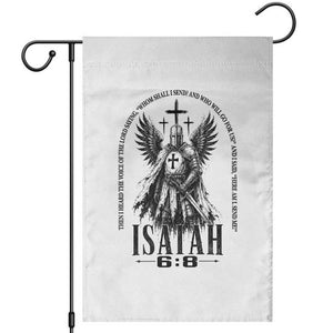 Here Am I Send Me Isaiah 6 8 Catholic Knight Templar Crusader Faith Garden Flag