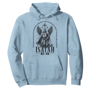Here Am I Send Me Isaiah 6 8 Catholic Knight Templar Crusader Faith Hoodie