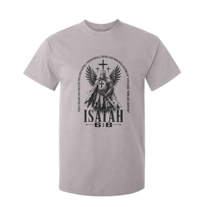 Here Am I Send Me Isaiah 6 8 Catholic Knight Templar Crusader Faith T Shirt For Kid