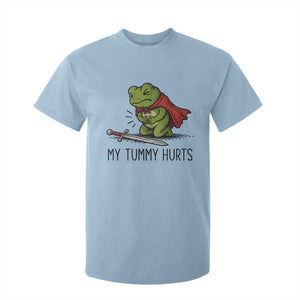 Tummy Hurts Funny Medieval Frog T Shirt For Kid Dark Fantasy Meme