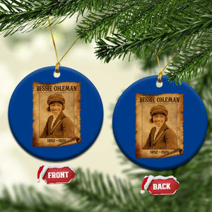 Bessie Coleman First African American Female Pilot Ceramic Ornament Black History TS10 1pc Blue Print Your Wear