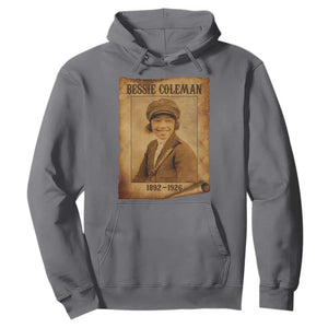 Bessie Coleman First African American Female Pilot Hoodie Black History TS10 Charcoal Print Your Wear