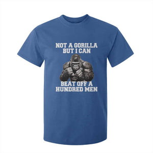 Funny Internet Meme T Shirt For Kid Not A Gorilla But I Can Beat Off 100 Men TS10 Royal Blue Print Your Wear