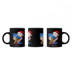 Christmas Baseball Ice Cream Drip Coffee Mug Santa Sports Player Xmas Light Boys Baseball Bat TS10 Print Your Wear