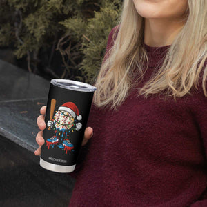 Christmas Baseball Ice Cream Drip Tumbler Cup Santa Sports Xmas Baseball Player TS10 Print Your Wear