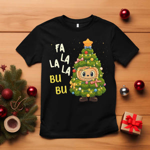 Funny Christmas T Shirt Fa La La La Bu Bu Xmas Song Kawaii Bubu TS10 Black Print Your Wear