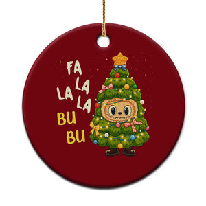 Funny Xmas Ceramic Ornament Fa La La La Bu Bu Xmas Song Kawaii Bubu TS10 1pc Red Print Your Wear