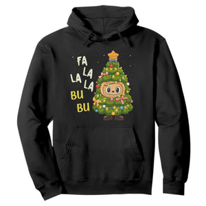 Funny Christmas Hoodie Fa La La La Bu Bu Xmas Song Kawaii Bubu TS10 Black Print Your Wear