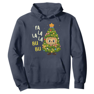 Funny Christmas Hoodie Fa La La La Bu Bu Xmas Song Kawaii Bubu TS10 Navy Print Your Wear