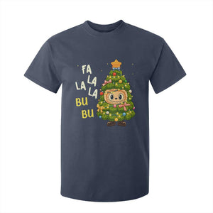 Funny Christmas T Shirt For Kid Fa La La La Bu Bu Xmas Song Kawaii Bubu TS10 Navy Print Your Wear