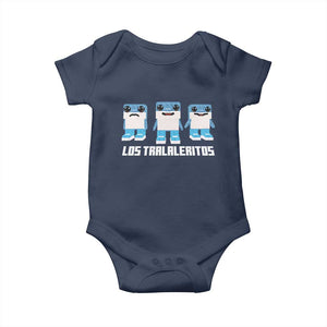 Italian Brainrot Meme Shark Baby Onesie Tralalero Tralala Los Tralaleritos Funny Animals TS10 Navy Print Your Wear