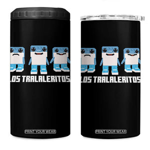 Italian Brainrot Meme Shark 4 in 1 Can Cooler Tumbler Tralalero Tralala Los Tralaleritos Funny Animals TS10 One Size: 16 oz Black Print Your Wear