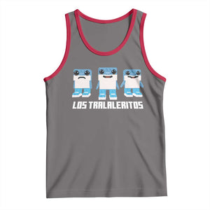 Italian Brainrot Meme Shark Tank Top Tralalero Tralala Los Tralaleritos Funny Animals TS10 Deep Heather Red Print Your Wear