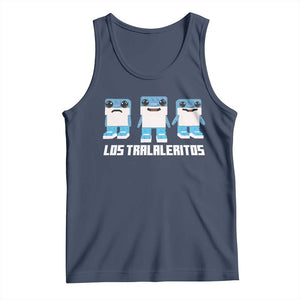 Italian Brainrot Meme Shark Tank Top Tralalero Tralala Los Tralaleritos Funny Animals TS10 Navy Print Your Wear